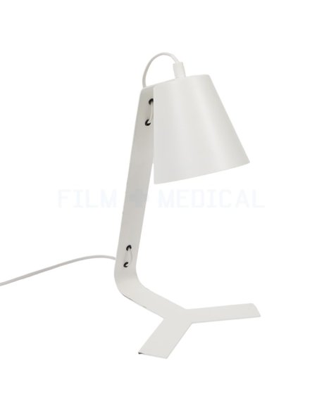 White Desk Lamp With Bulb